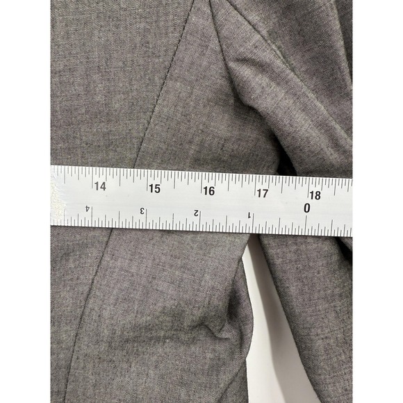Rebecca Taylor Blazer Womens 6 Gray Bow Pocket Lined Tailored‎ Office Jacket - Picture 6 of 8